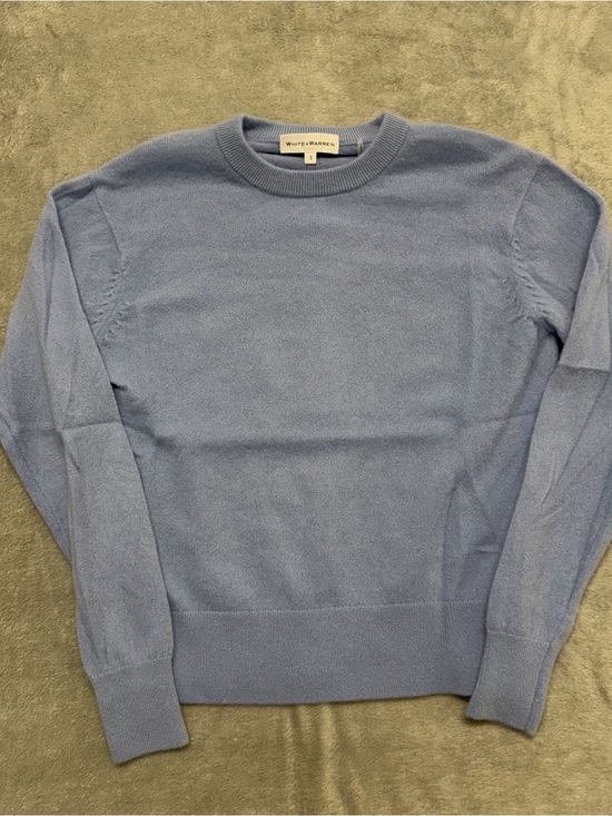 White + Warren Sweaters - White + Warren 100% Cashmere Sweater Crewneck Baby Blue Womens Small